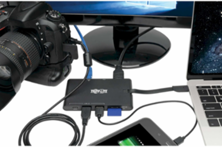 USB-C Docking Station, 4K HDMI, VGA, Gigabit Ethernet, 100W PD Charging