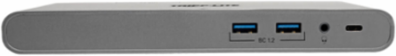 USB-C Dual Display Dock, 100W Power Delivery, 4K HDMI & DisplayPort Outputs