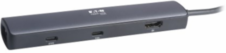 USB-C Mini Dock, 8K/4K144Hz HDMI, USB 3.2 Gen 2 (10Gbps) Hub, GbE, 100W PD Charging, HDCP 2.3, Gray