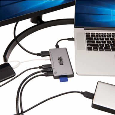 USB-C Portable Docking Station, 4K HDMI, 3 USB-A Ports, 100W PD
