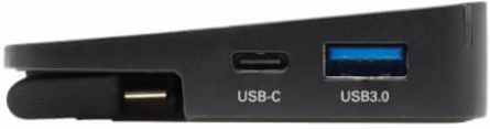 USB-C Dock, Triple Display, 4K HDMI & DP, VGA, USB 3.x (5Gbps)/USB 2.0 Hub, GbE, 100W PD, Black
