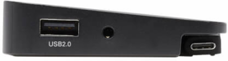 USB-C Dock, Triple Display, 4K HDMI & DP, VGA, USB 3.x (5Gbps)/USB 2.0 Hub, GbE, 100W PD, Black