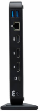 USB-C Dock, Triple Display, 4K 60 Hz HDMI/DP, USB 3.2 Gen 2 (10Gbps) Hub, GbE, 85W PD, Black