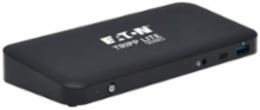 USB-C Dock, Triple Display, 4K 60 Hz HDMI/DP, USB 3.2 Gen 2 (10Gbps) Hub, GbE, 85W PD, Black