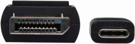 USB-C to DisplayPort Adapter Cable, 3 ft, 4K 60Hz, Locking DP Connector