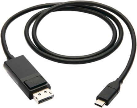 USB-C to DisplayPort Adapter Cable, 3 ft, 4K 60Hz, Locking DP Connector