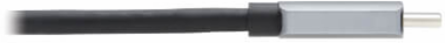 USB-C to DisplayPort 1.4 Active Adapter Cable, M/M, UHD 8K/30 Hz or 4K/144 Hz, Black/Silver, 3 ft