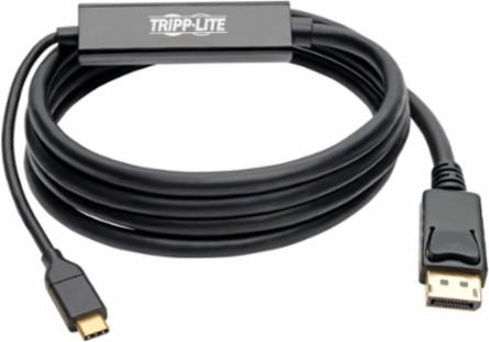USB-C to DisplayPort Adapter Cable, 6 ft., 4K @ 60Hz, Gold Plated