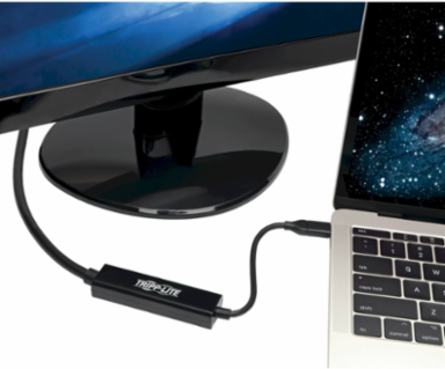 USB-C to DisplayPort Adapter Cable, 6 ft., 4K @ 60Hz, Gold Plated