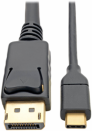 USB-C to DisplayPort Adapter Cable, 6 ft., 4K @ 60Hz, Gold Plated
