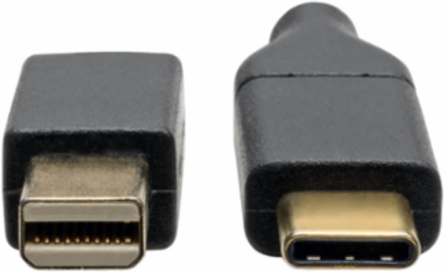 USB-C to Mini DisplayPort Adapter Cable, 6 ft, 4K 60Hz, Black