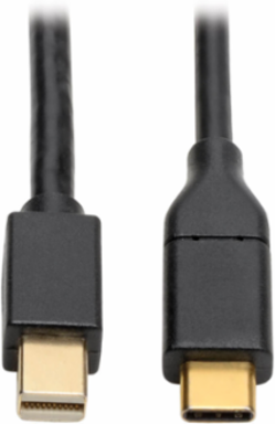 USB-C to Mini DisplayPort Adapter Cable, 6 ft, 4K 60Hz, Black