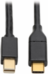 USB-C to Mini DisplayPort Adapter Cable, 6 ft, 4K 60Hz, Black