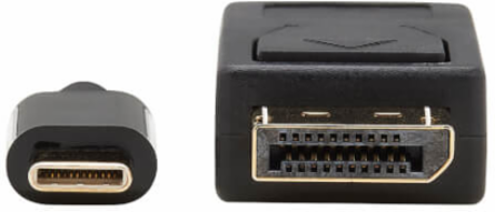 USB-C to DisplayPort Bi-Directional Active Adapter Cable (M/M), 4K 60 Hz, HDR, Locking DP Connector, 10 ft. (3.1 m), TAA