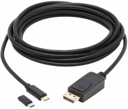 USB-C to DisplayPort Bi-Directional Active Adapter Cable (M/M), 4K 60 Hz, HDR, Locking DP Connector, 10 ft. (3.1 m), TAA