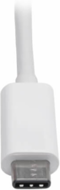 USB-C to DisplayPort Active Adapter Cable with Equalizer (M/F), UHD 8K, HDR, DP 1.4, White, 6 in