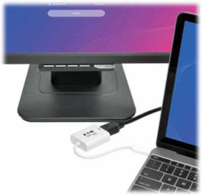 USB-C to DisplayPort Active Adapter Cable with Equalizer (M/F), UHD 8K, HDR, DP 1.4, White, 6 in