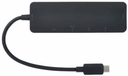 USB-C Multiport Adapter, 4K 60Hz HDMI, USB 3.x (5Gbps) Hub Ports, 100W PD Charging, HDCP 2.2