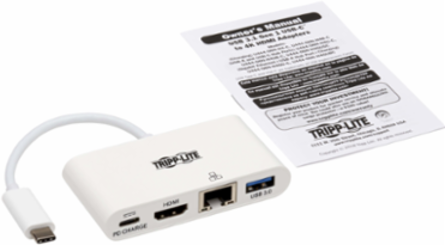 USB-C Multiport Adapter, 4K HDMI, 60W PD Charging, Gigabit Ethernet