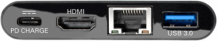 USB-C Multiport Adapter, 4K HDMI, USB-A Port, Gigabit Ethernet, PD Charging