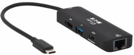 USB-C Multiport Adapter, 4K 60Hz HDMI, USB 3.x Hub Ports, GbE, 100W PD, HDR, HDCP 2.2, Black