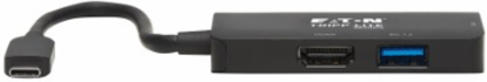 USB-C Multiport Adapter - HDMI 4K 60 Hz, 4:4:4, HDR, USB 3.x (5Gbps) Hub Ports, 100W PD Charging, Black