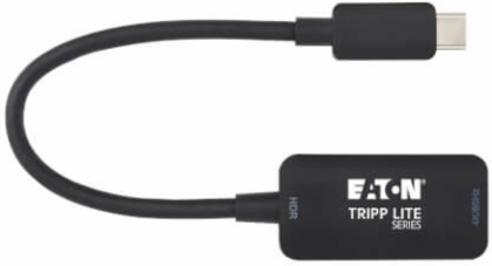 USB-C to HDMI Active Adapter Cable, 4K 60 Hz, HDR, 4:4:4, DP 1.2 Alt Mode, HDCP 2.2, Black, 6 in
