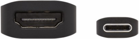 USB-C to HDMI Active Adapter Cable, 4K 60 Hz, HDR, 4:4:4, DP 1.2 Alt Mode, HDCP 2.2, Black, 6 in