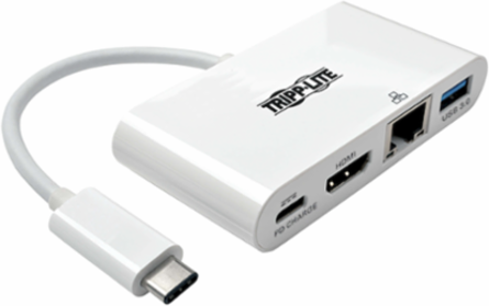 USB-C Multiport Adapter with HDMI, Gigabit Ethernet, 60W PD Charging