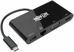 USB-C Multiport Adapter, 4K HDMI, VGA, Gigabit Ethernet, USB 3.1