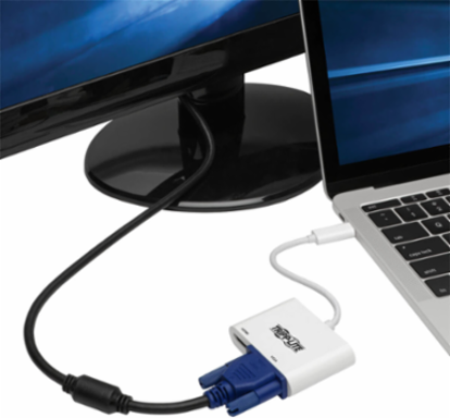 USB-C to HDMI/VGA Adapter, 4K Support, 36-bit Deep Color