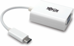 USB-C to VGA Adapter, 1080p Video, Plug-and-Play, White