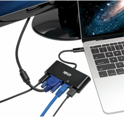 USB-C Multiport Adapter with VGA, USB-A, Gigabit Ethernet & PD Charging