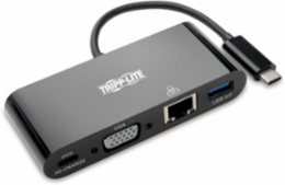 USB-C Multiport Adapter with VGA, USB-A, Gigabit Ethernet & PD Charging