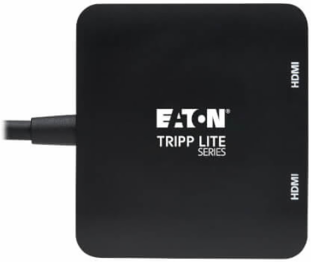 USB-C Adapter, Dual Display, 4K 60Hz HDMI, HDR, 4:4:4, HDCP 2.2, DP 1.4 Alt Mode, Black
