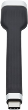 Adapter Cable, USB-C to HDMI, Flat, M/F, 4K 60 Hz, HDR, Thunderbolt 3 Compatible, Black, 5 in