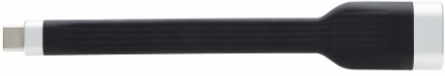 Adapter Cable, USB-C to HDMI, Flat, M/F, 4K 60 Hz, HDR, Thunderbolt 3 Compatible, Black, 5 in