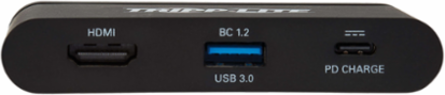 USB-C Multiport Adapter with 4K HDMI, 100W PD, 3 Ports, Black