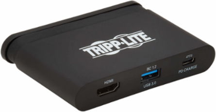 USB-C Multiport Adapter with 4K HDMI, 100W PD, 3 Ports, Black