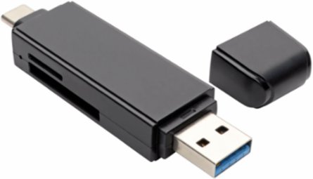 USB-C Memory Card Reader, 2-in-1 USB-A/USB-C, Fast Data Transfer Up to 5 Gbps