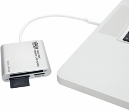 USB 3.1 Gen 1 USB-C Multi-Drive Media Reader/Writer, 6 Inch Length, Aluminum