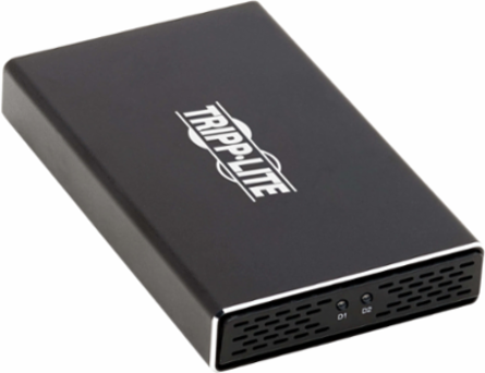 USB-C Dual M.2 SATA SSD/HDD Enclosure Adapter, 10 Gbps, Aluminum