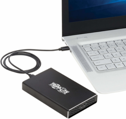 USB-C Dual M.2 SATA SSD/HDD Enclosure Adapter, 10 Gbps, Aluminum