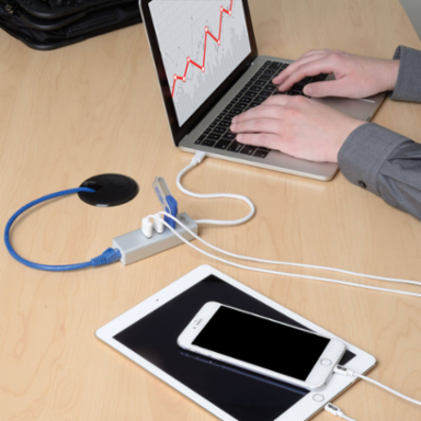 3-Port USB-C Hub with Gigabit Ethernet, USB 3.0, 1.5A Charging Ports