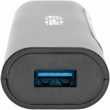 4-Port USB-C Hub, USB 3.0, 1.5A Charging, Black