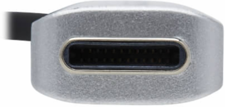 4-Port USB-C Hub with Laptop Stand - USB 3.x (5Gbps), 4x USB-A Ports, Thunderbolt 3 Compatible, 100W PD Charging, Silver