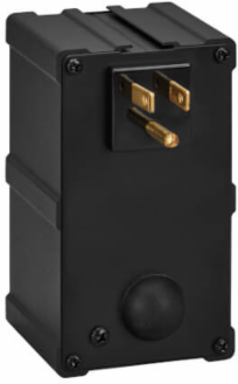 2-Outlet Surge Protector, 1410 Joules, Black Metal Housing
