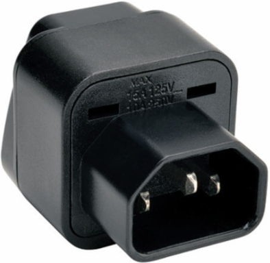 Multi-International Power Plug Adapter for IEC 320 C13 Outlet, 0.13 lbs Shipping Weight