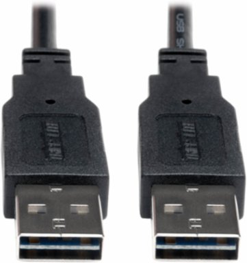 10 ft Universal Reversible USB 2.0 Cable, Reversible A to A M/M