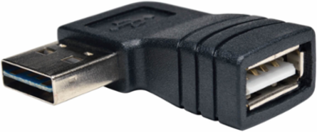 Universal Reversible USB 2.0 Adapter, Right-Angle A M/F, 480Mbps